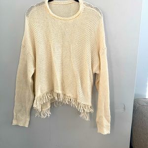 Knit crew neck sweater